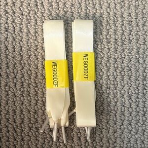 Cream Satin Shoelaces